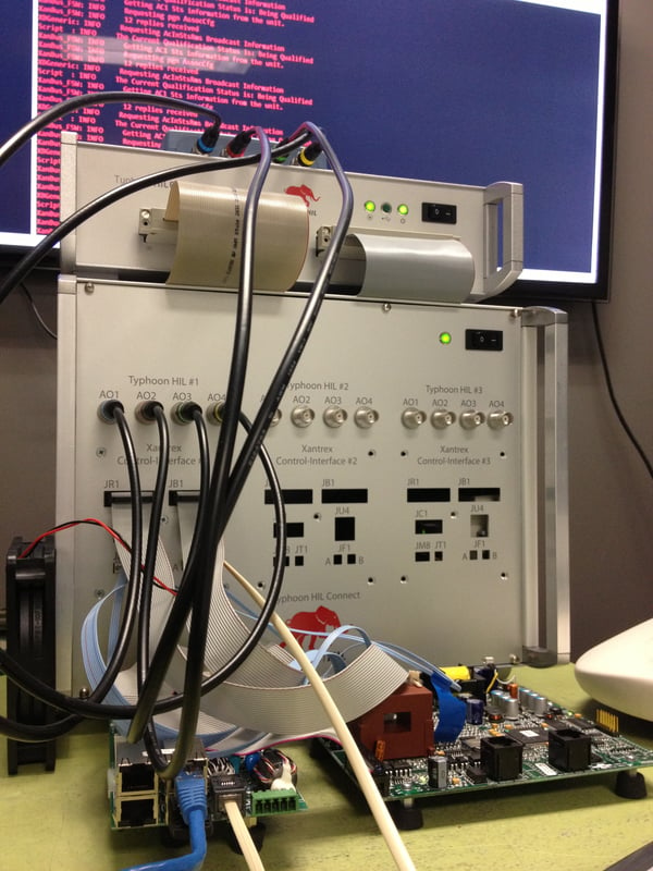 Controller Hardware in the Loop Testing with Typhoon HIL602 and HIL Connect and Schneider Solar Inverter Controller