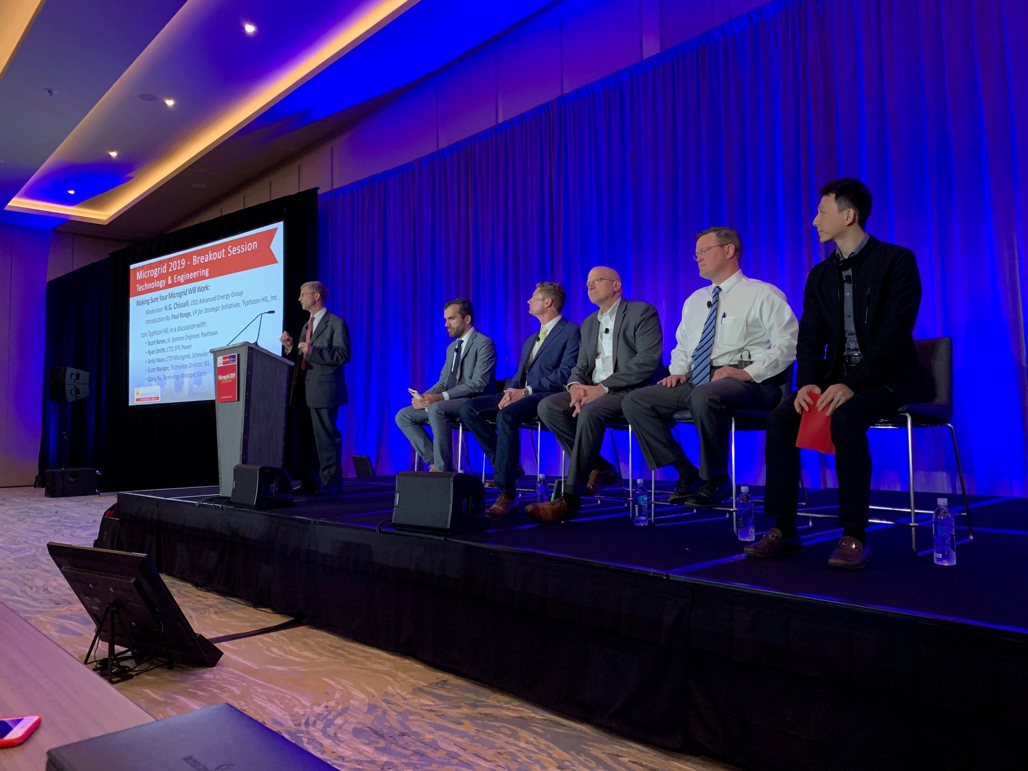 Microgrid Conference 2019 breakout session on microgrid controller hadware-in-the-loop